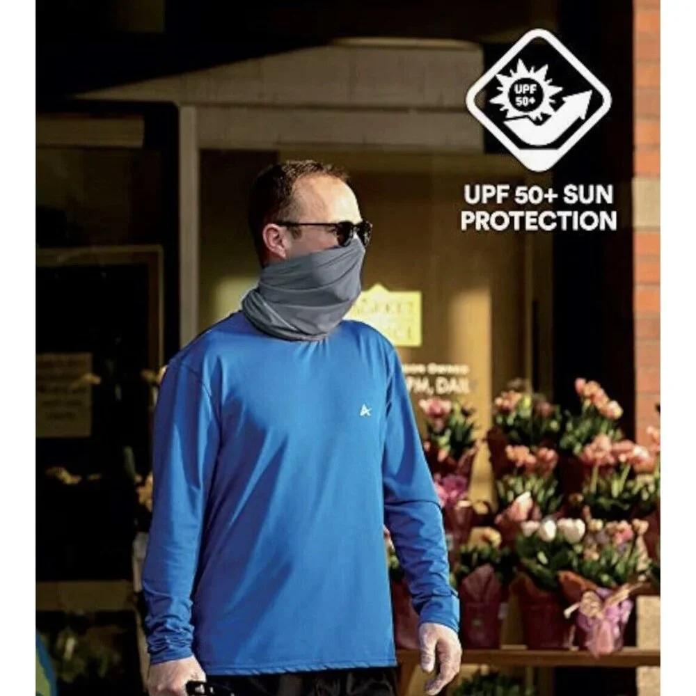 Arctic Cool Multifunctional Reusable Cooling Face Gaiter Mask Cover Blue NEW